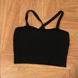 American Apparel black crop top